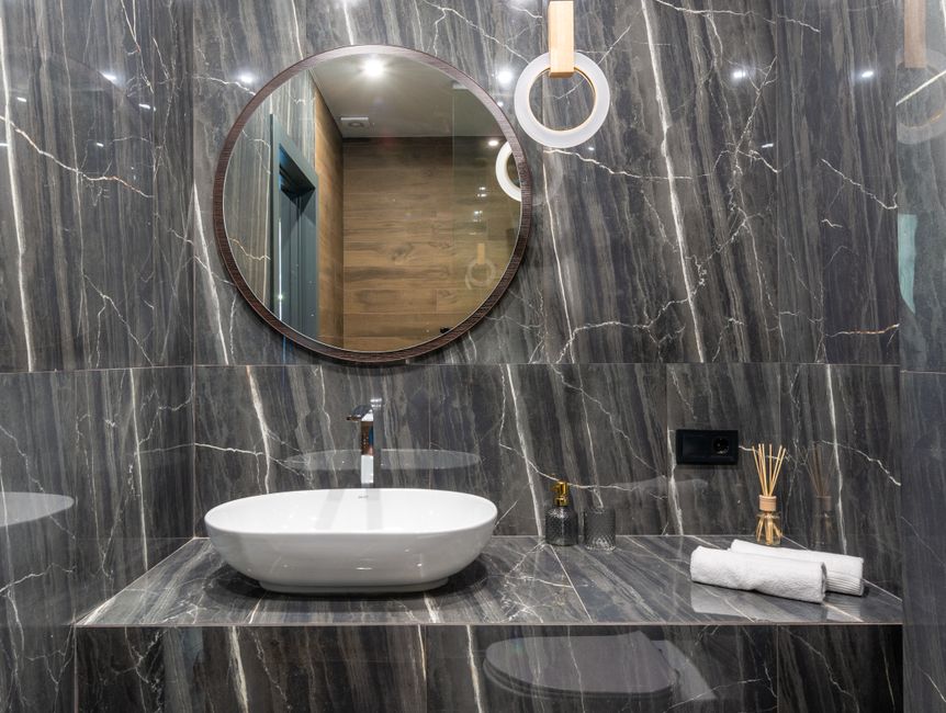 Bathroom Flooring bathroom remodeling project by BnB One Day Bath